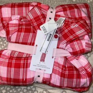 Victoria's Secret Pink and White Striped Pajama Set